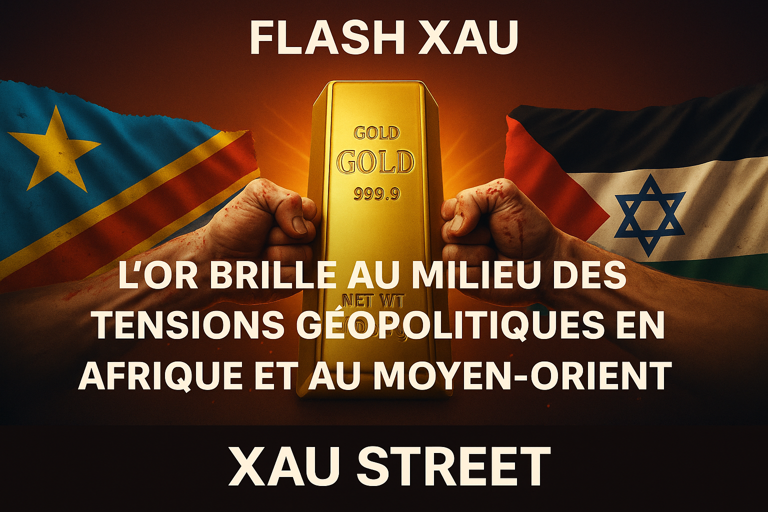 Or tensions géopolitiques RDC Moyen-Orient Flash XAU
