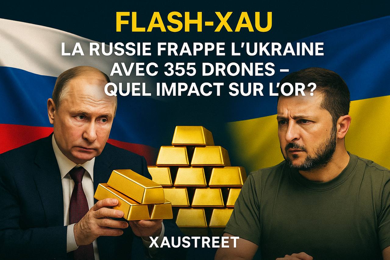 attaque Russie Ukraine drones impact marché or