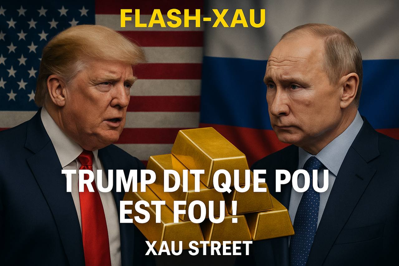impact de Trump sur le marché de l’or après déclaration contre Poutine