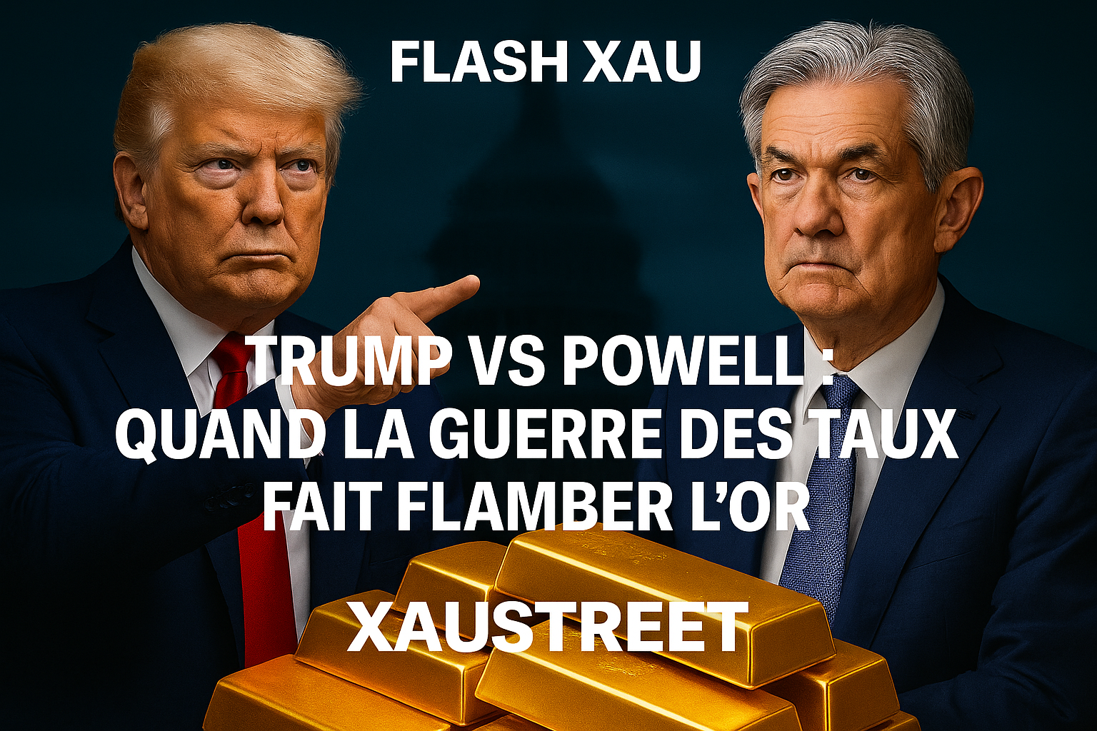 Trump Powell or tension monétaire