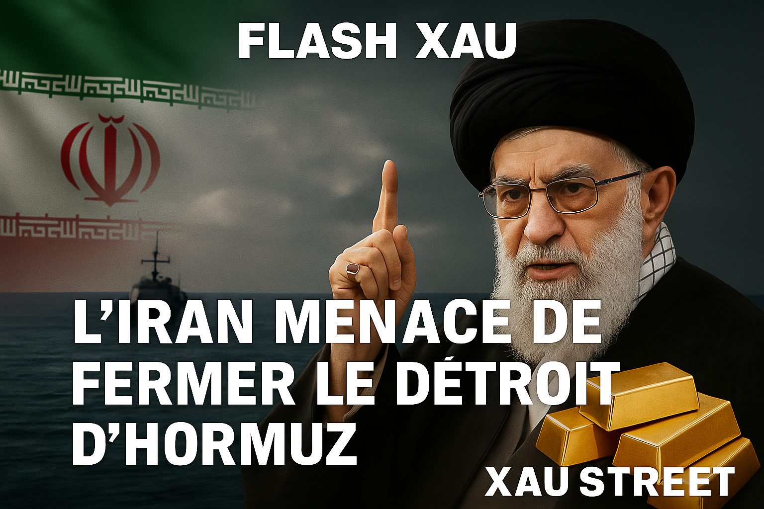 HORMUZ MENACÉ, crise Iran, impact sur l’or, XAUstreet