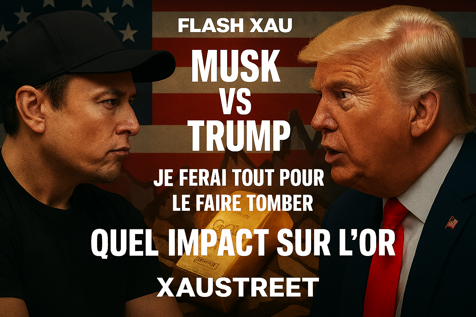 TRUMP VS MUSK - QUEL IMPACT SUR L'ÉCONOMIE AMÉRICAINE ET L'OR - FLASH XAU - XAUstreet
