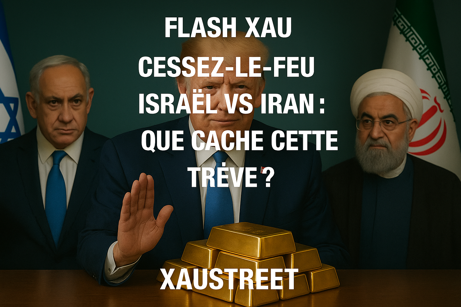 Trump cessez-le-feu Iran Israël or XAUstreet 2025