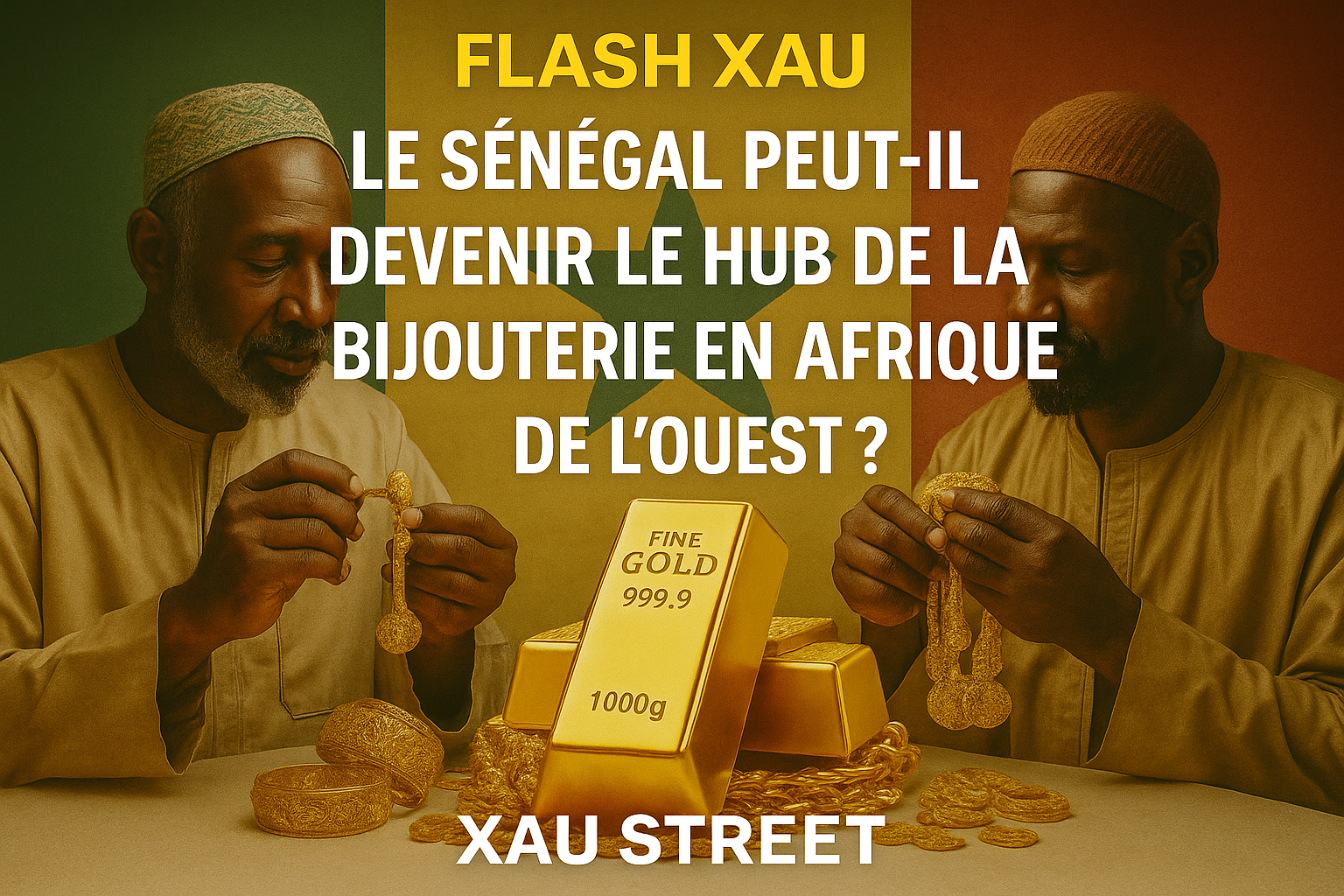 artisans bijoutiers or Sénégal