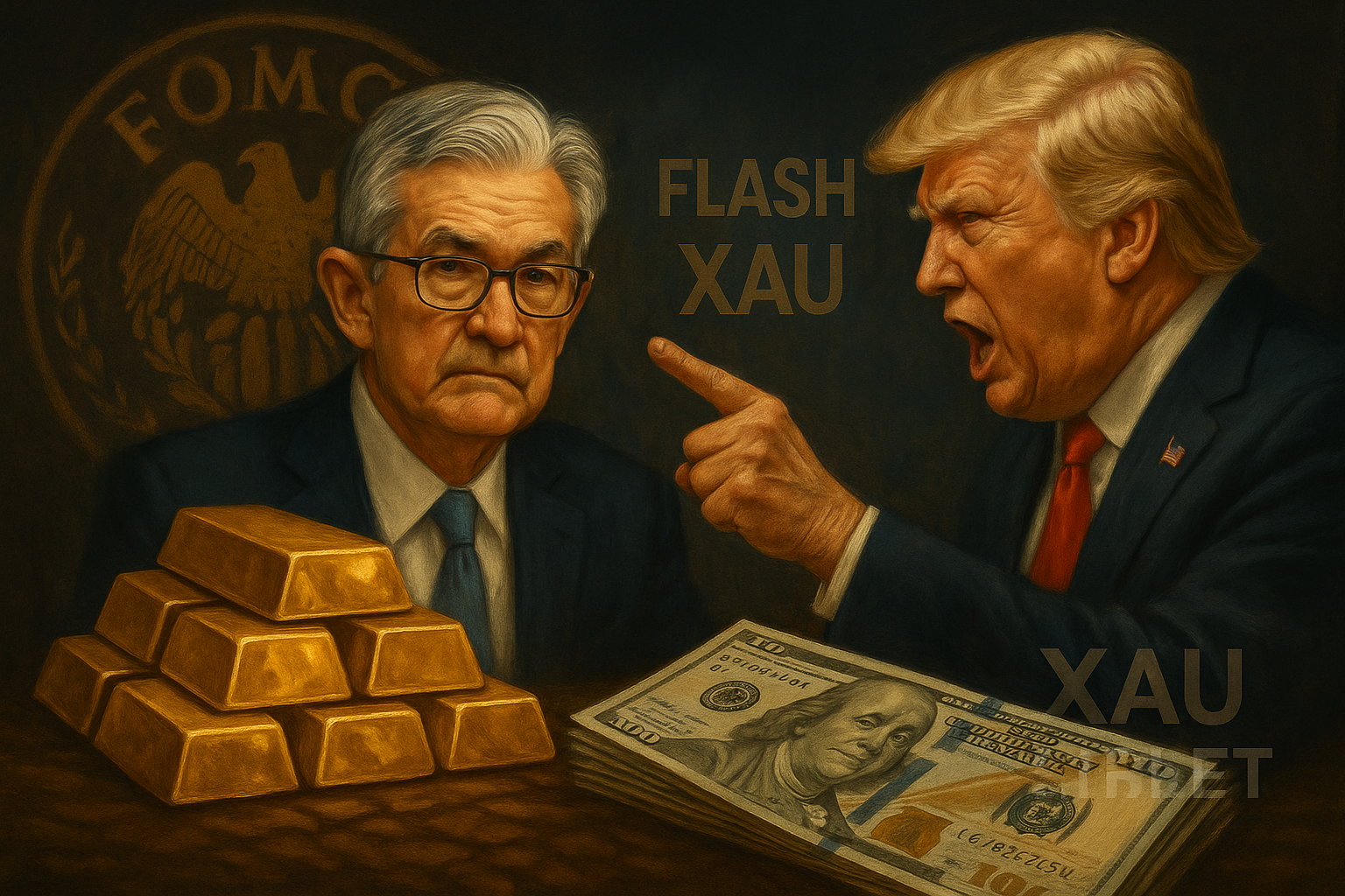 Annonces FOMC 30 juillet 2025 – Effondrement du prix de l’or et tensions entre Trump et Powell