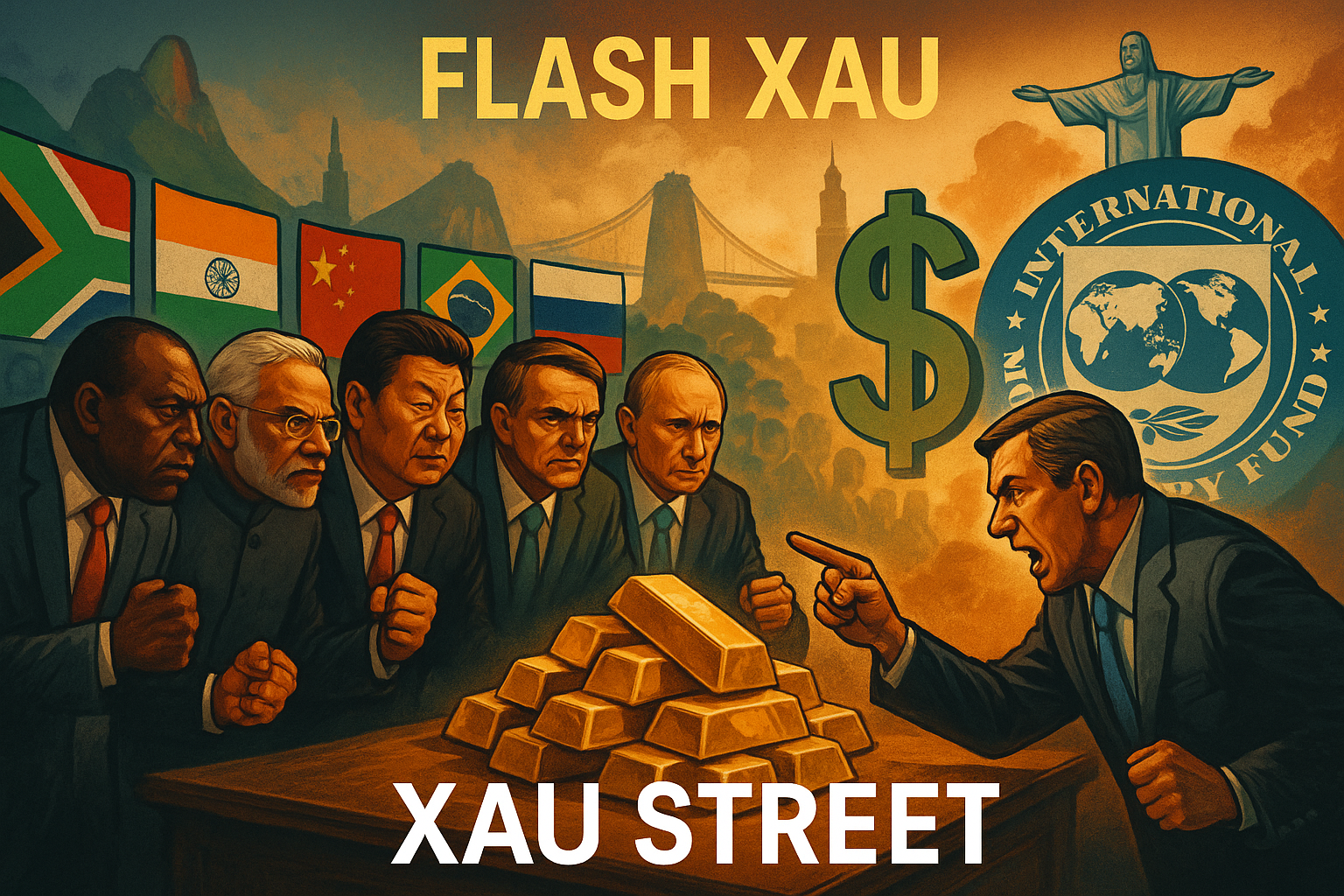 BRICS Rio monnaie or dollar FMI defiance