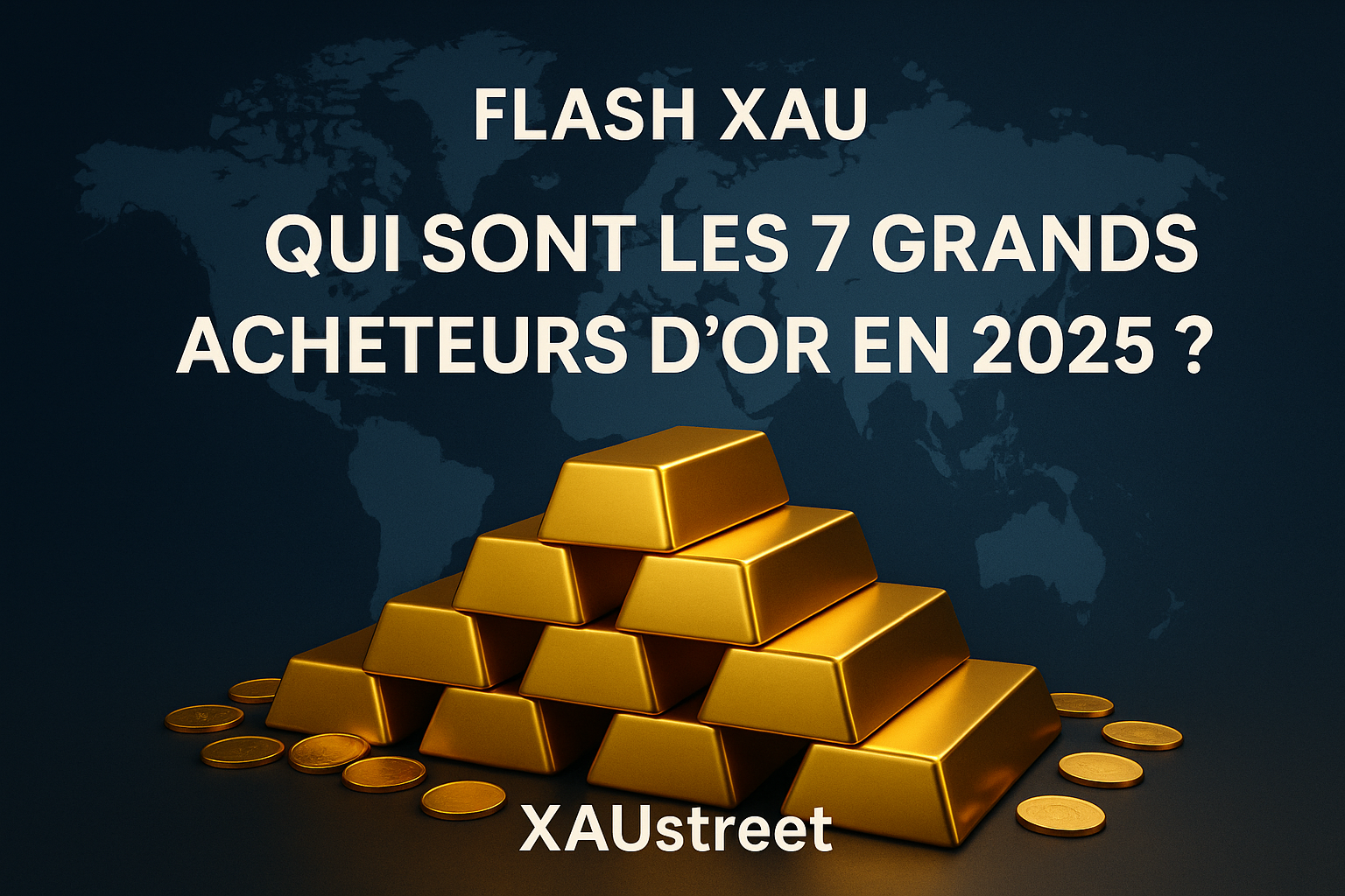 Carte des grands acheteurs d’or en 2025 – XAUstreet, stratégie des banques cent