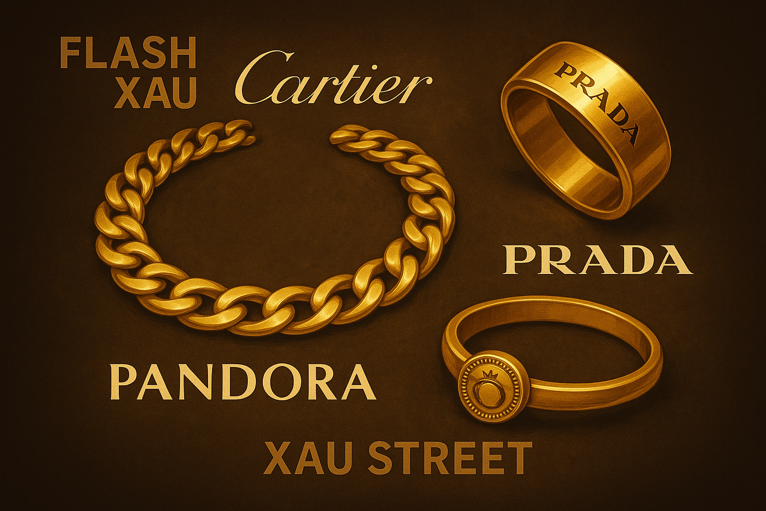 Cartier, Prada et Pandora misent sur l’or physique dans leurs collections 2025
