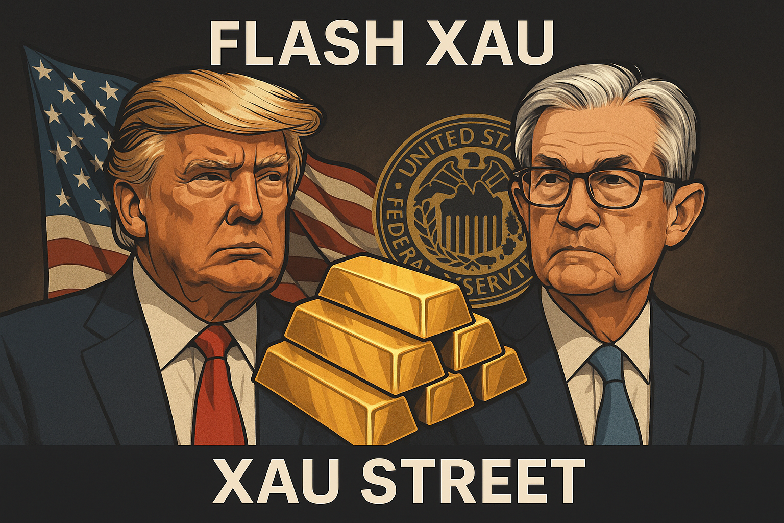 Trump Powell menace révocation or dollar