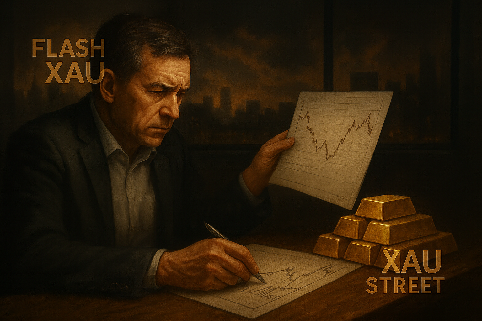 Investisseur analysant les cours de l’or en période de crise