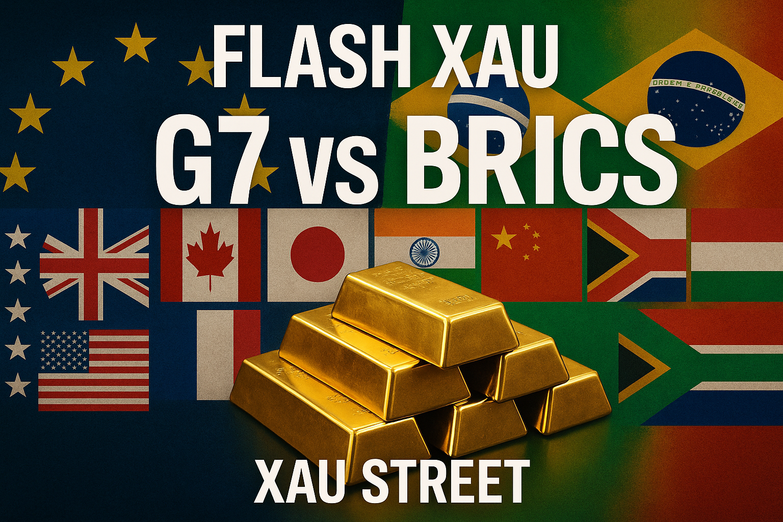 Comparaison réserves d’or BRICS G7 Afrique