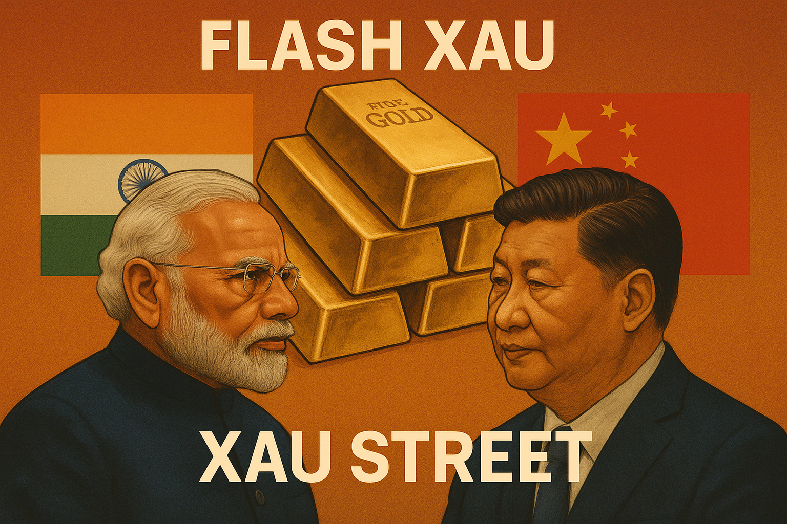 Inde Chine or reserves cachees