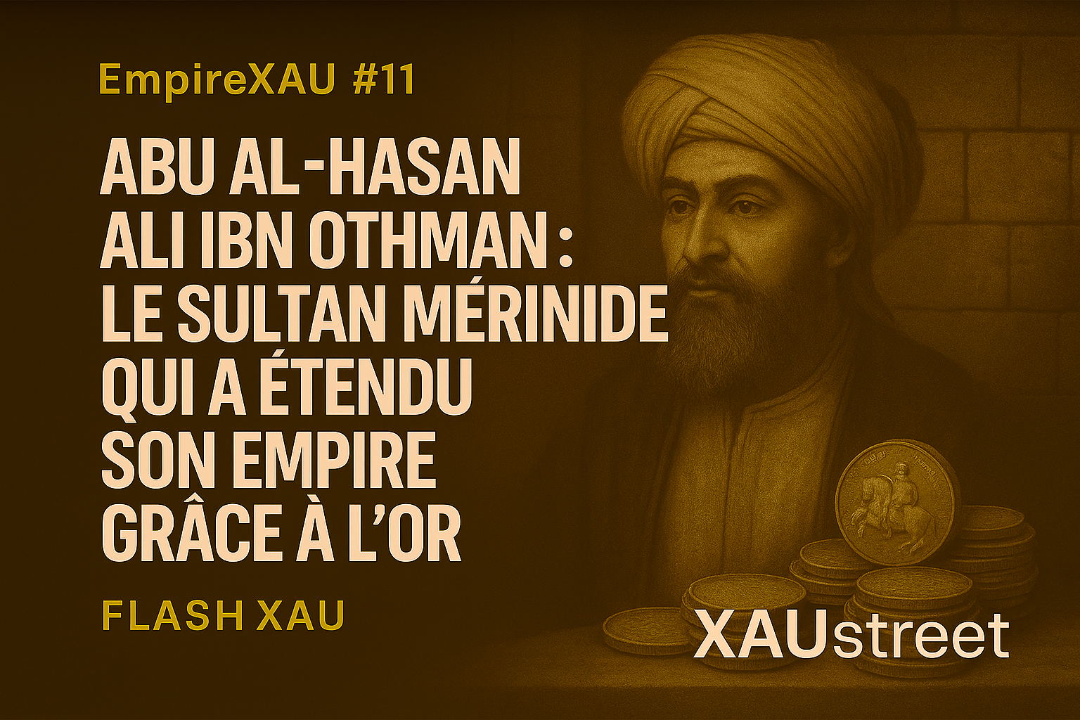 Portrait d’Abu al-Hasan Ali ibn Othman entouré d’or — EmpireXAU