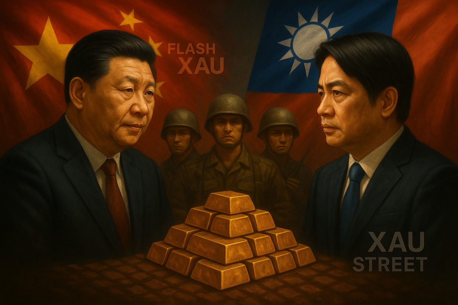 Taïwan se prépare Manœuvres militaires de Taïwan face à la Chine, symbole de l’or refuge