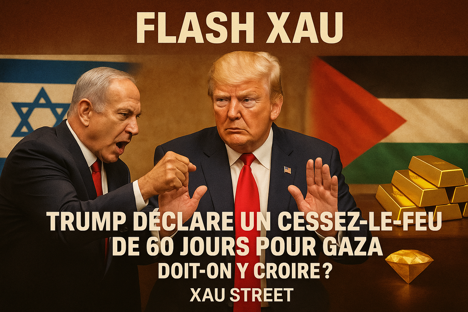 Trump calme les tensions à Gaza : quels risques pour l’or ?