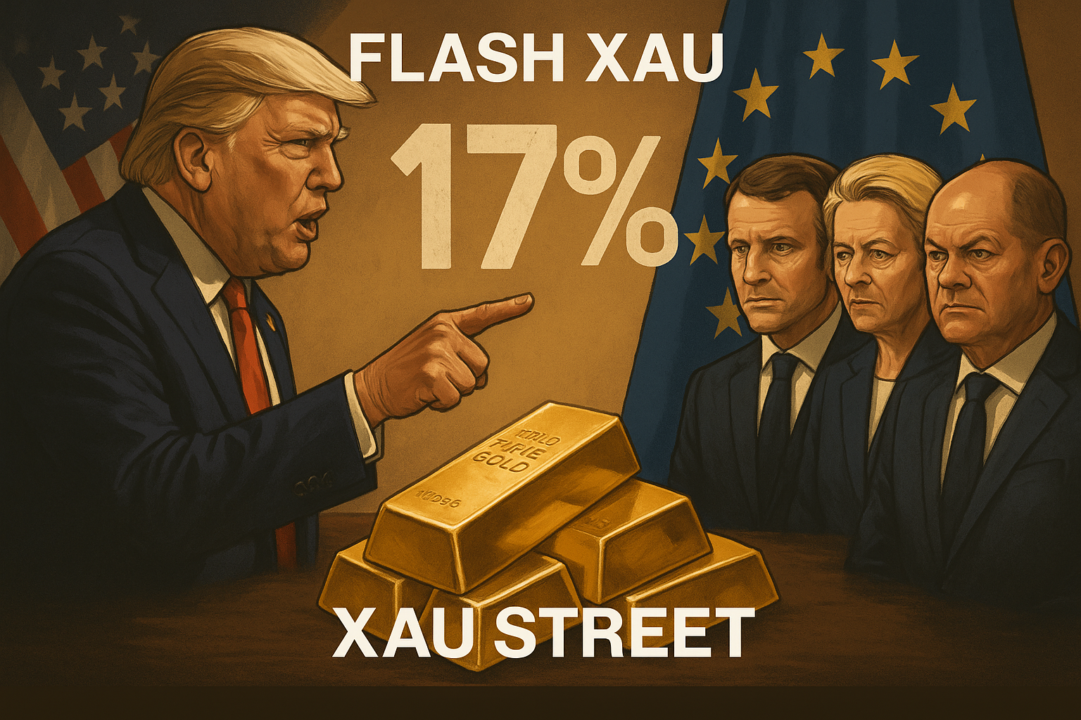 Trump taxe Europe 17 % or 2025 tensions commerciales