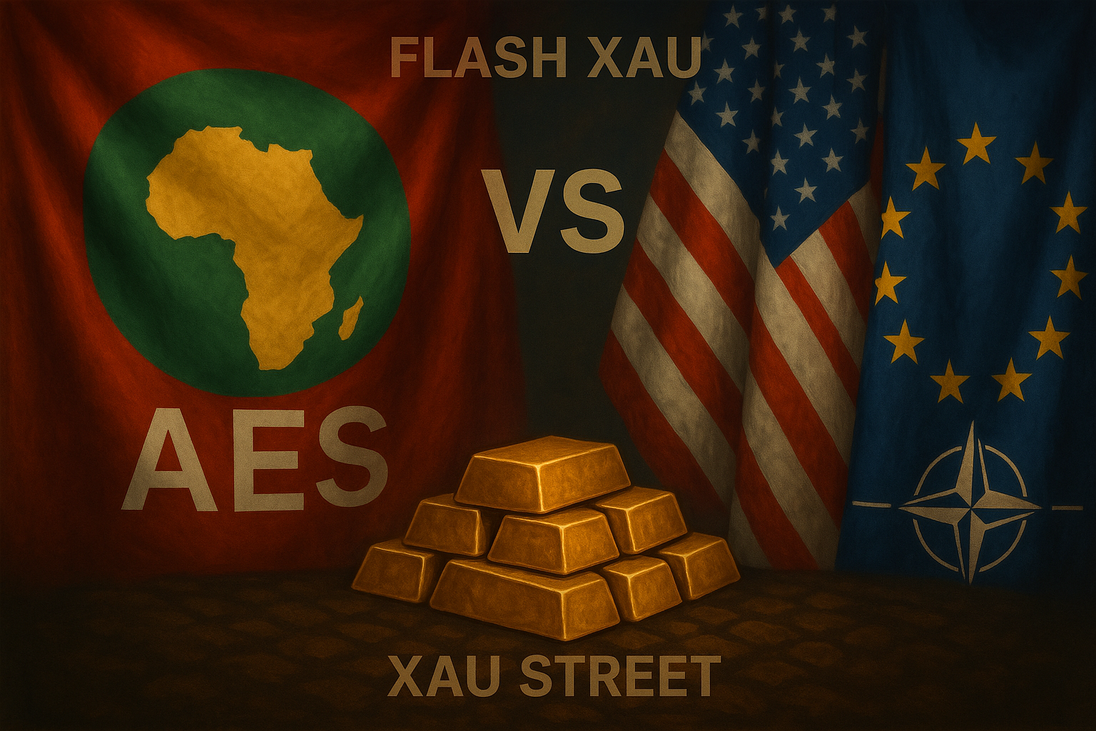 drapeaux AES vs OCCIDENTAUX or