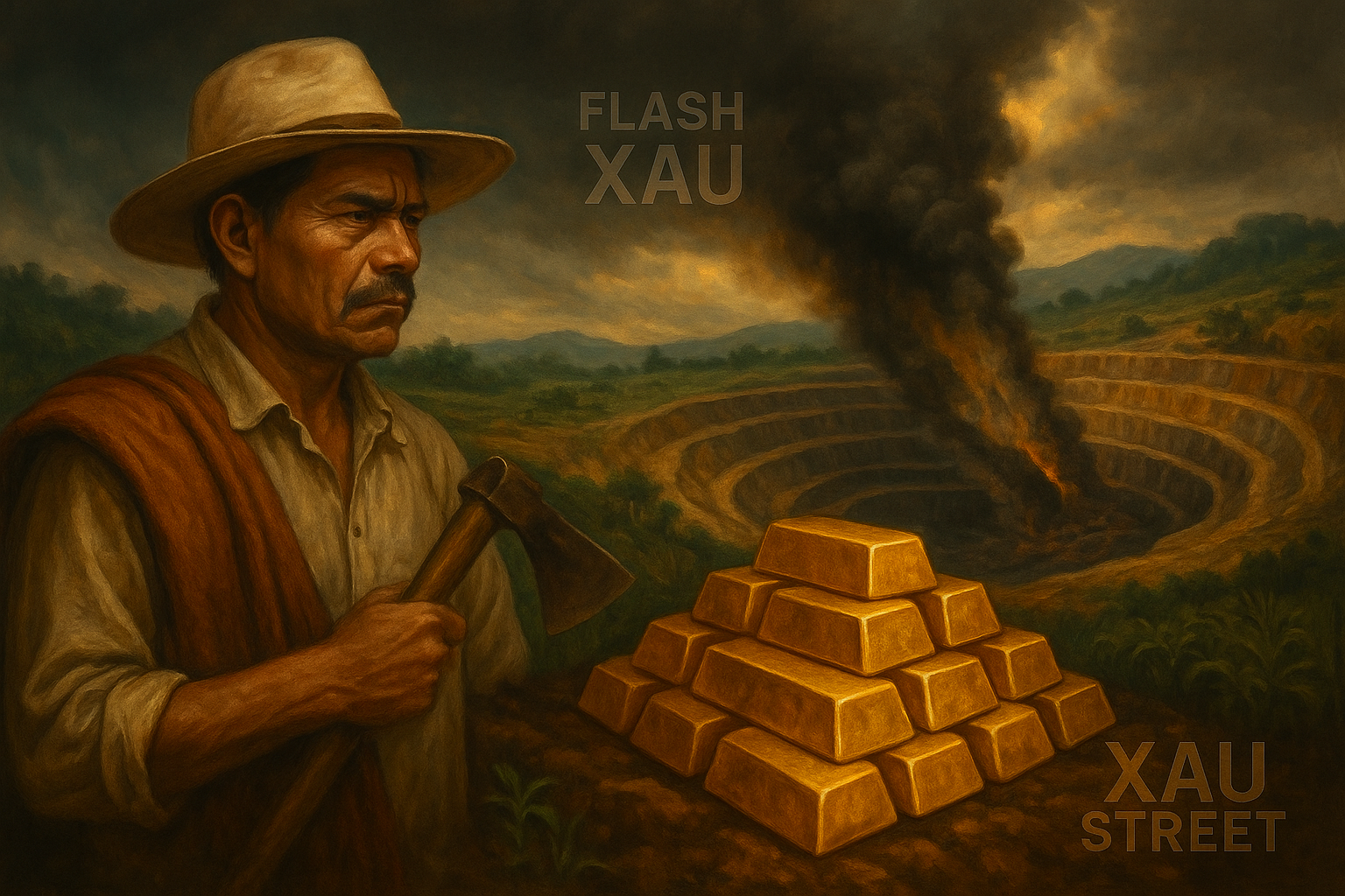 mine d’or en Colombie et environnement menacé