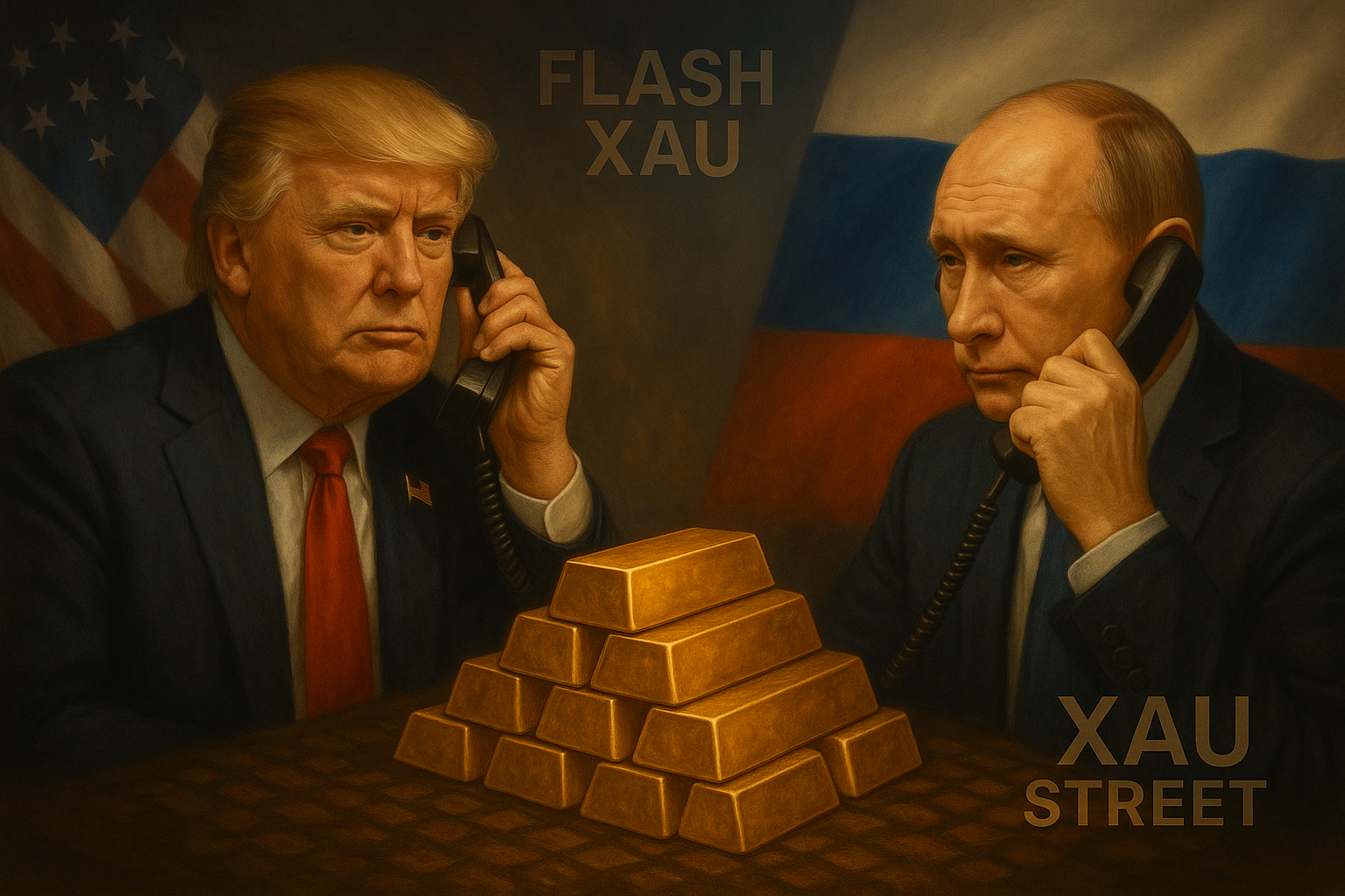 Appel de Trump à Poutine en direct – Réunion de Washington et impact sur le marché de l’or