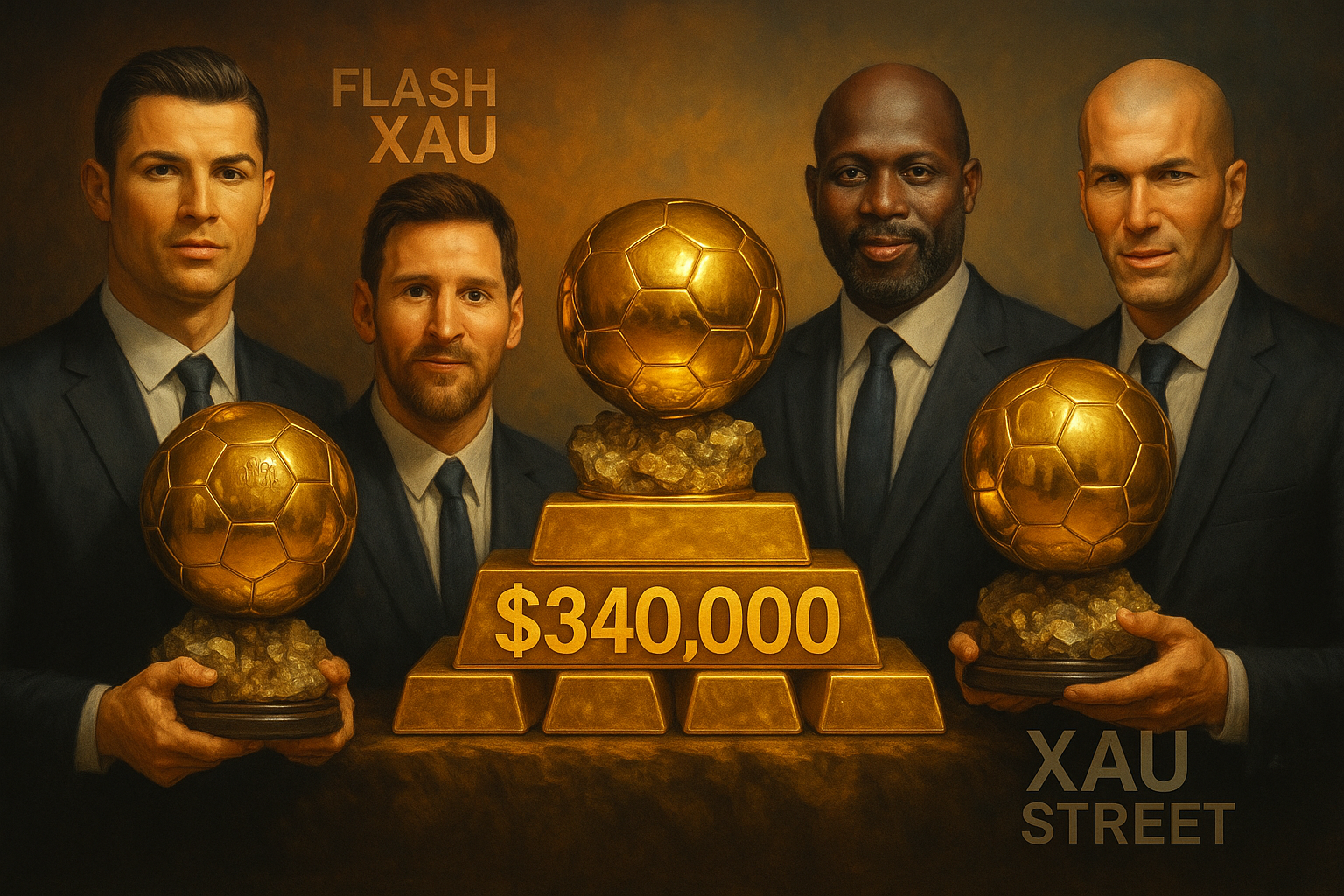 Ballon d’Or 2025 en or 18 carats – Valeur réelle, fabrication artisanale et estimation XAU STREET