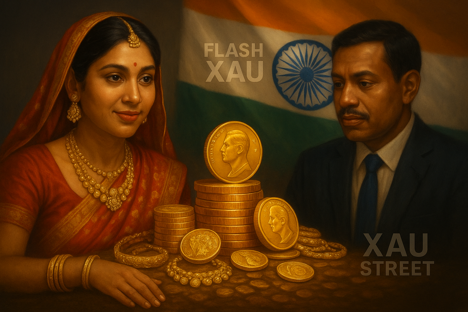 Bijoux et pièces d’or traditionnels en Inde