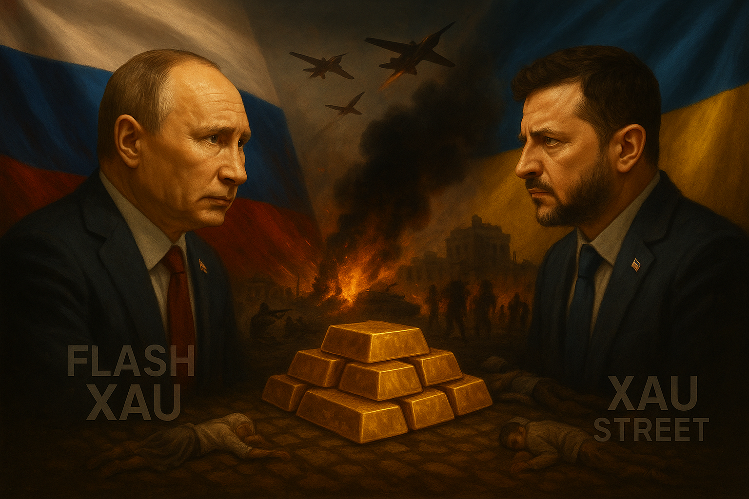 Drones russes attaquant Kiev, or en hausse