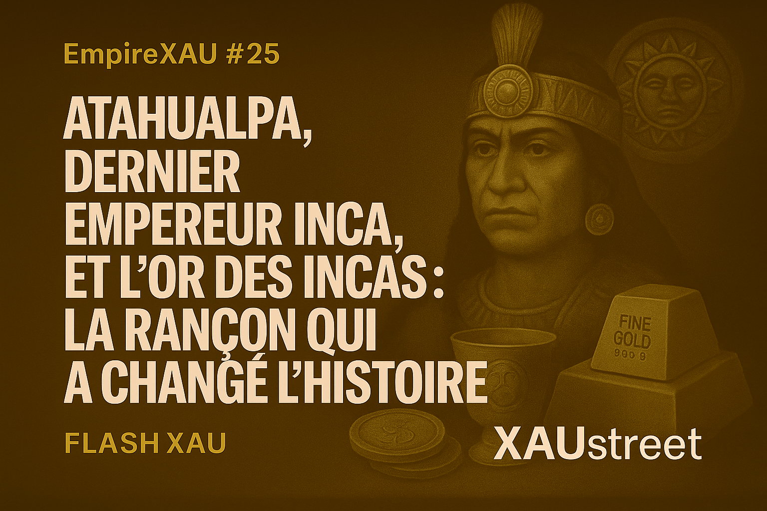EmpireXAU Atahualpa or des Incas rançon empereur inca