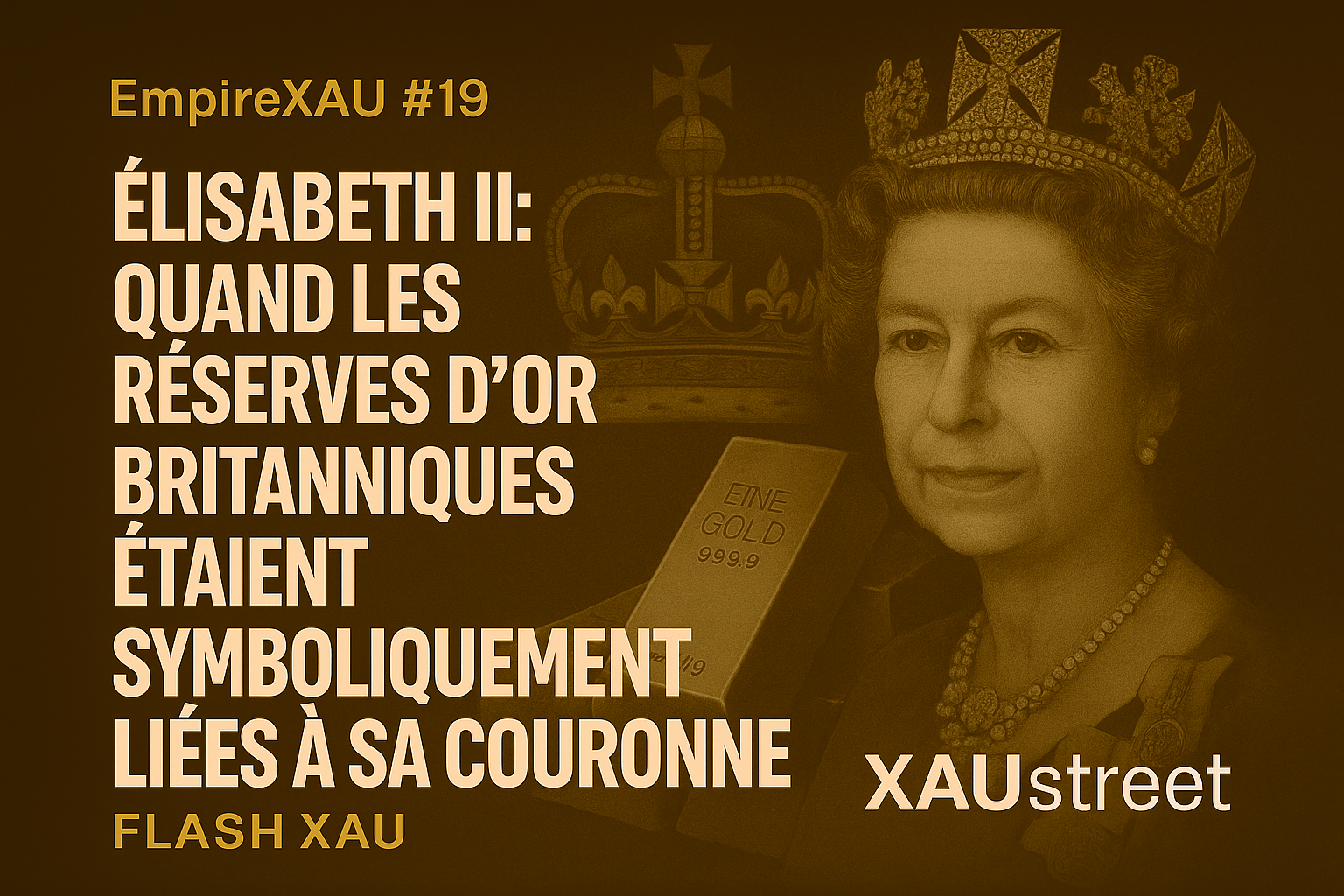 EmpireXAU Élisabeth II or britannique couronne