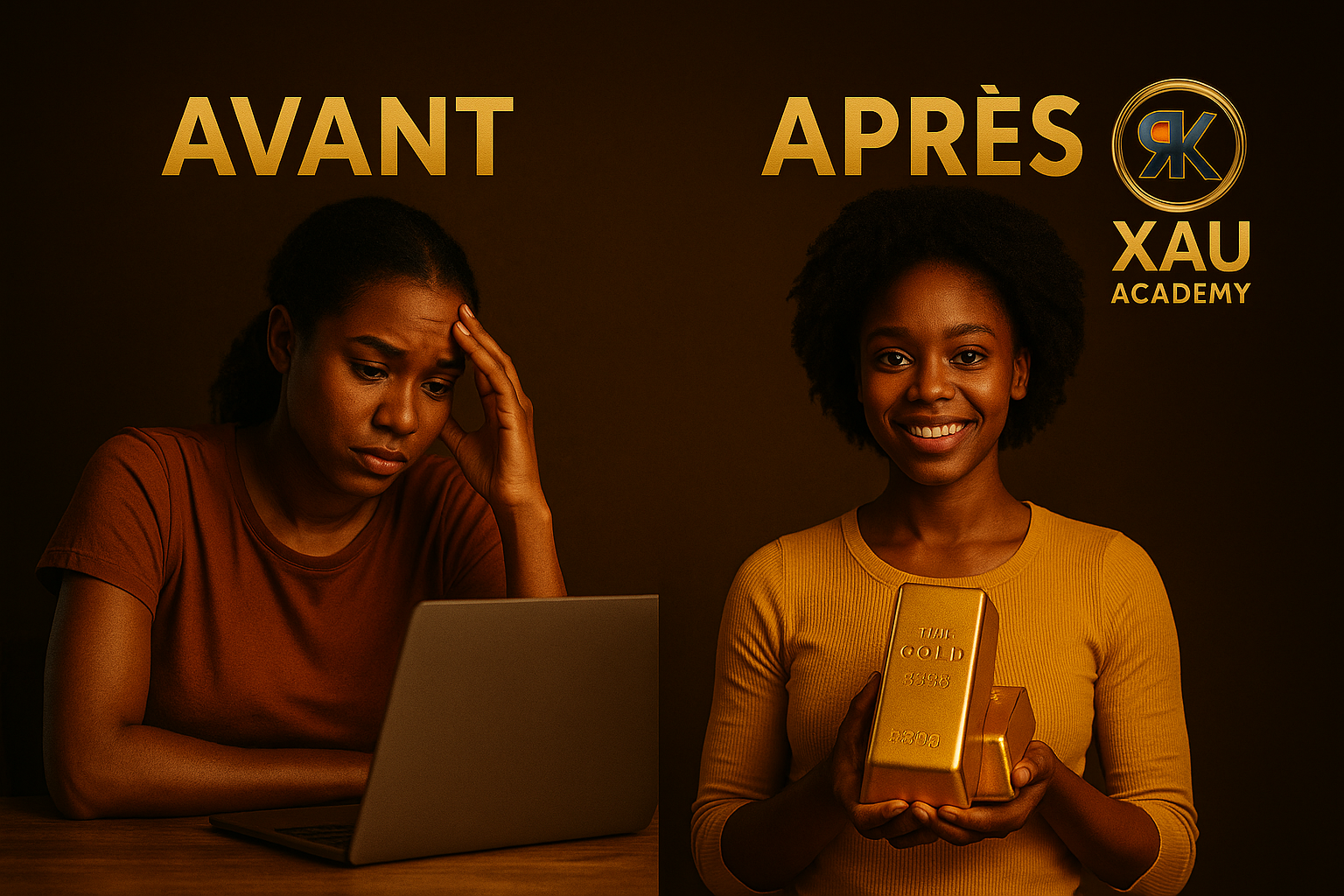 Étudiant passant d’une consultation K.R.E à une transformation financière via XAU Academy