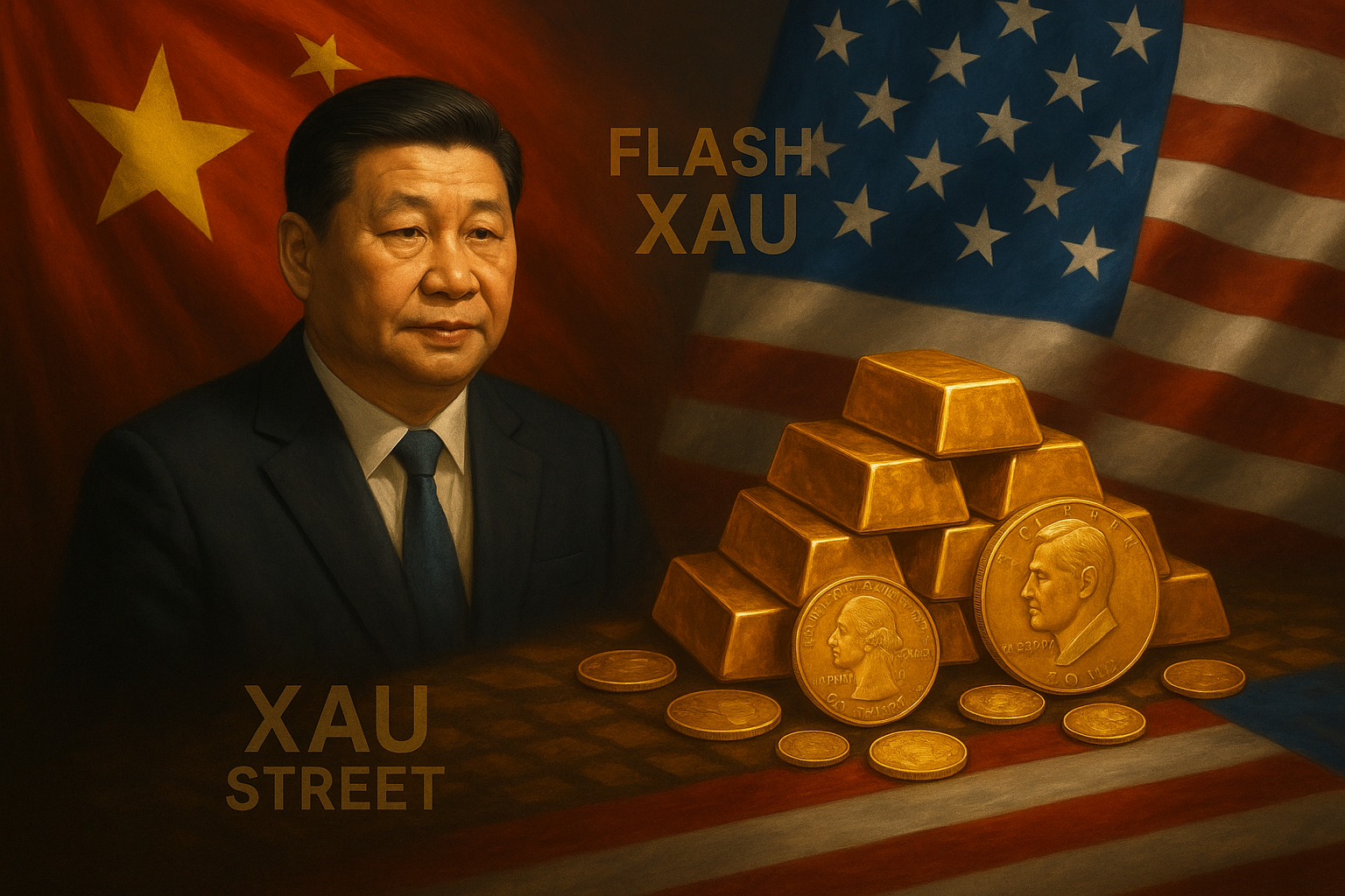Lingots d’or et pièces commémoratives en Chine