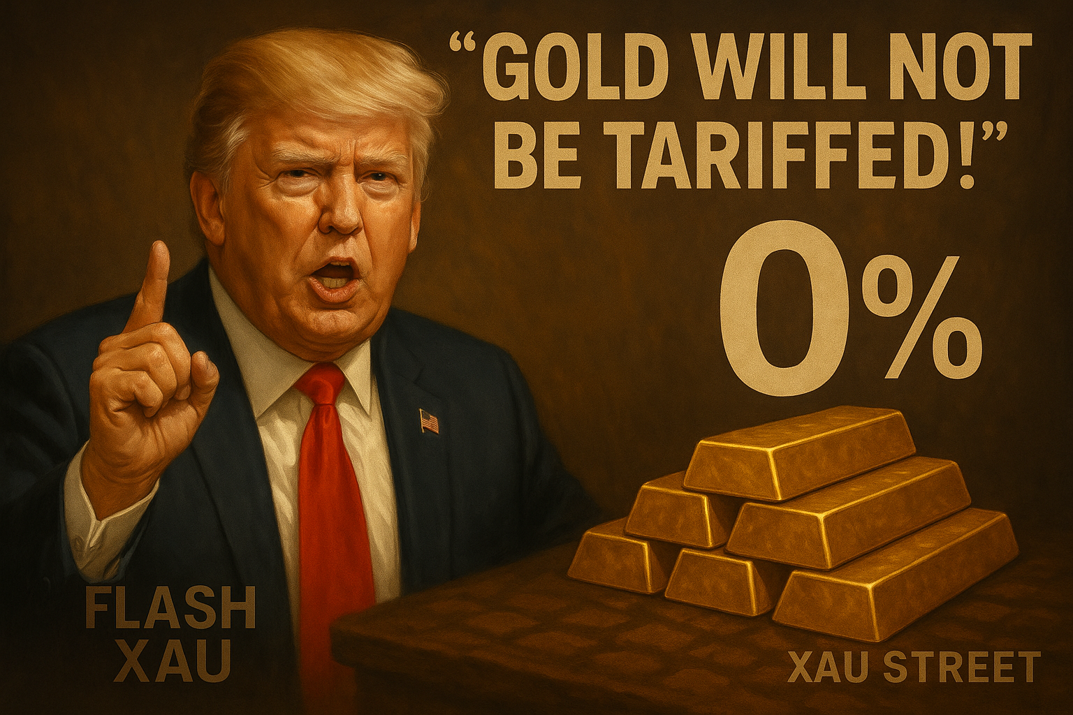 Lingots d’or exempts de droits de douane après l’annonce de Donald Trump