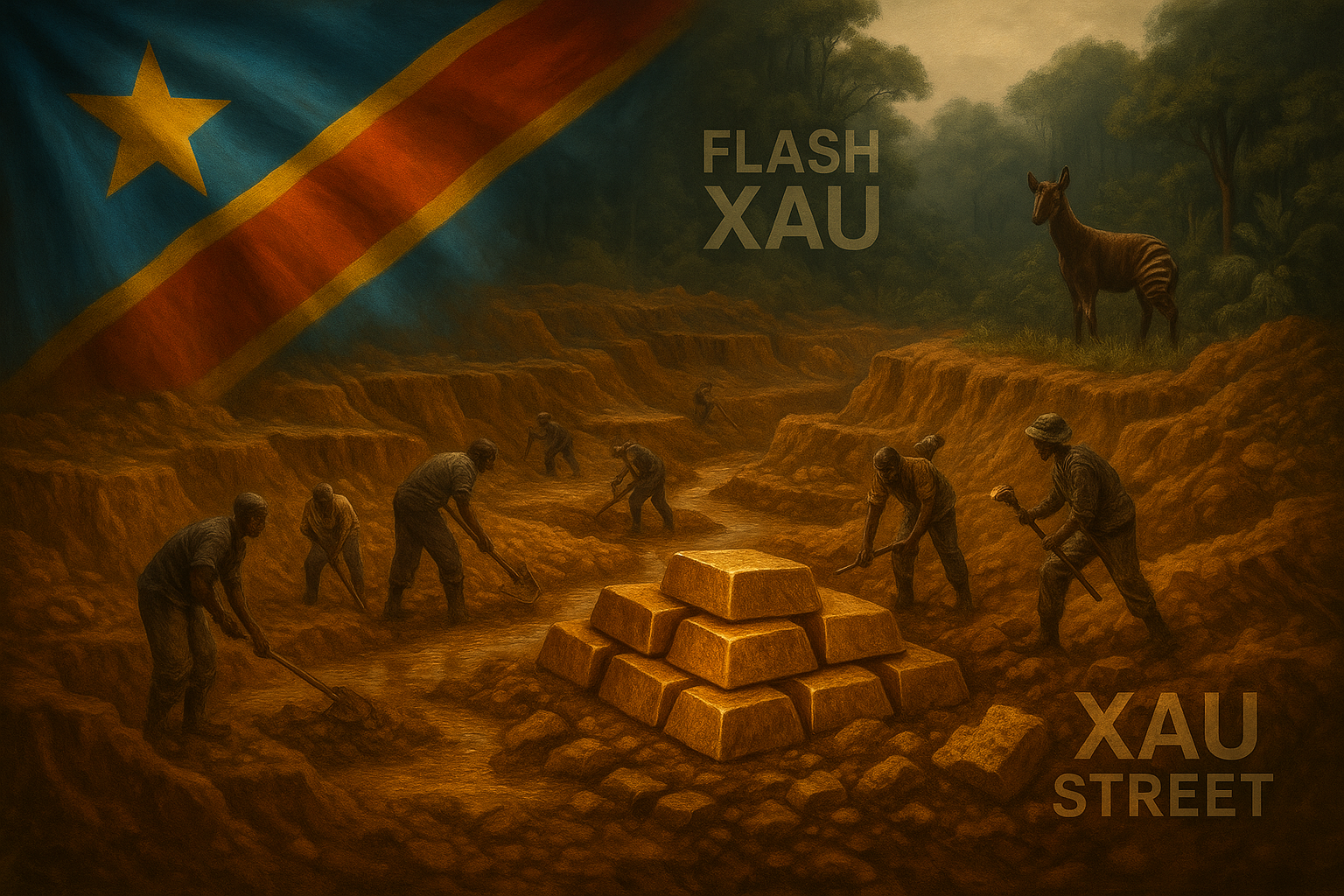 Mines d’or illégales en RDC – Réserve d’Okapi menacée par l’exploitation aurifère