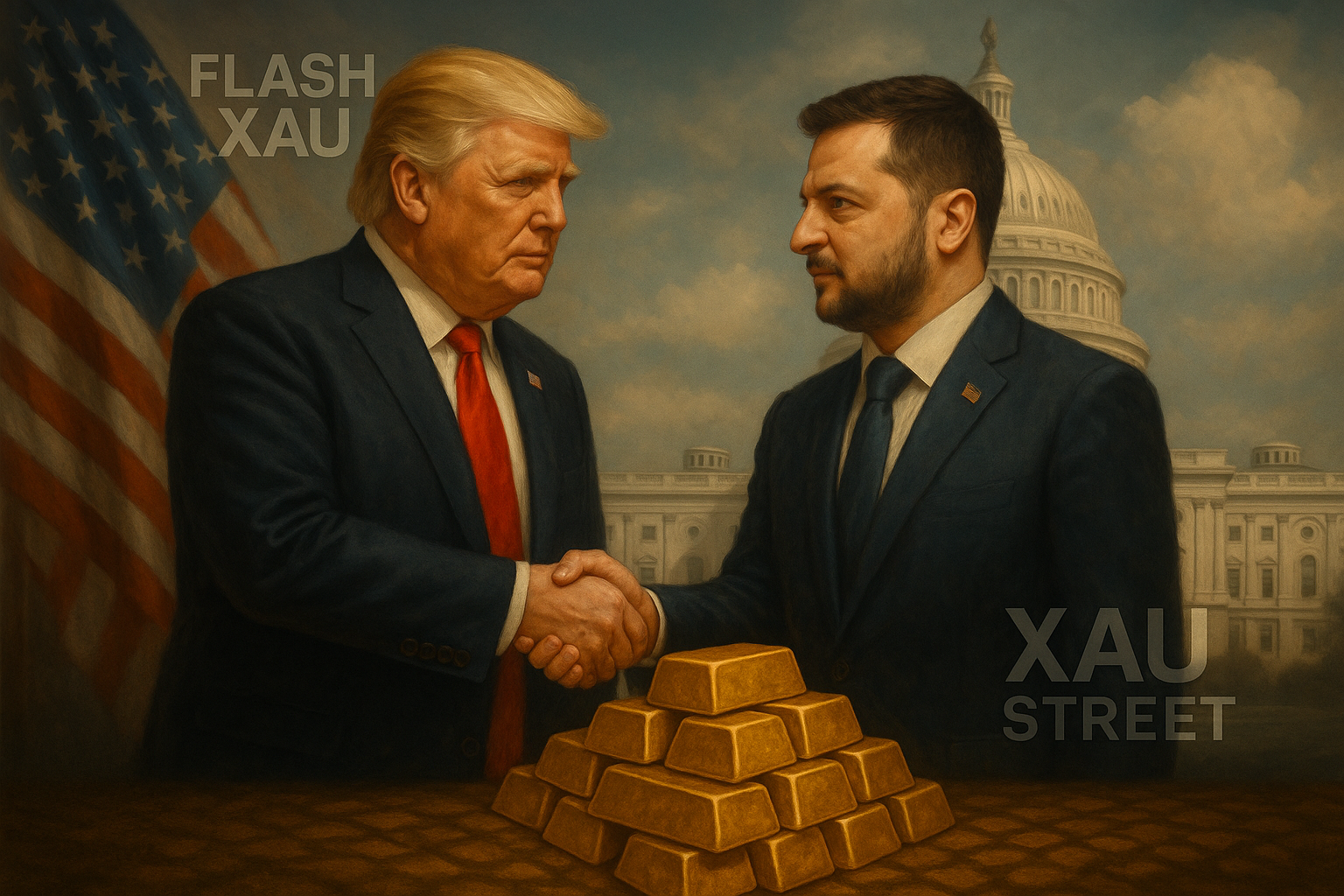 Rencontre Trump Zelensky à Washington – enjeux paix Ukraine et or valeur refuge