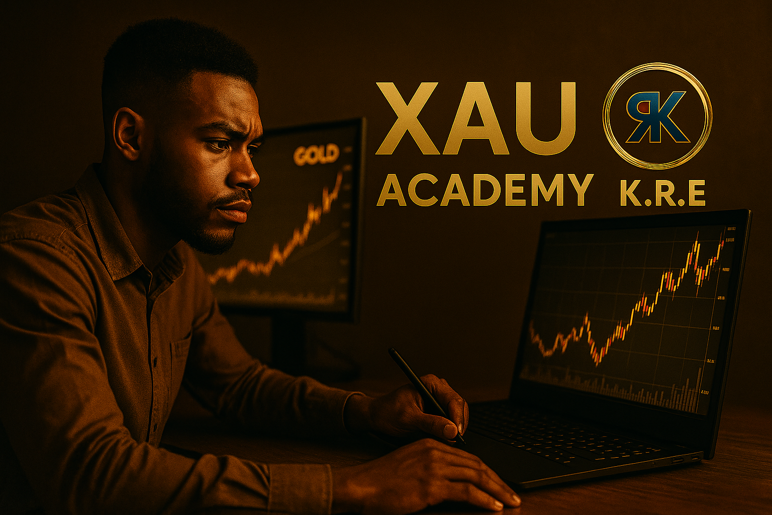 Trader formé par K.R.E via XAU Academy agissant sur le marché de l’or