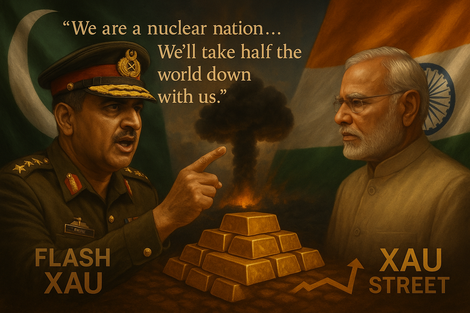 lingots d’or, tensions Pakistan-Inde