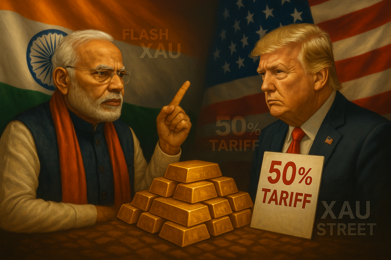 riposte de l'inde face au taxes 50% de trump