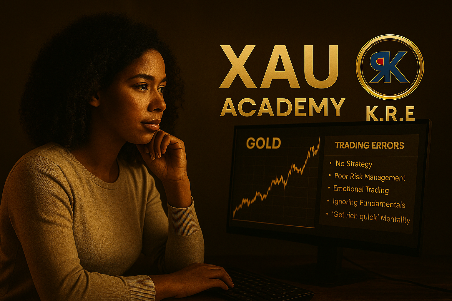 Graphique de trading or – Éviter les erreurs fréquentes grâce à K.R.E et XAU Academy