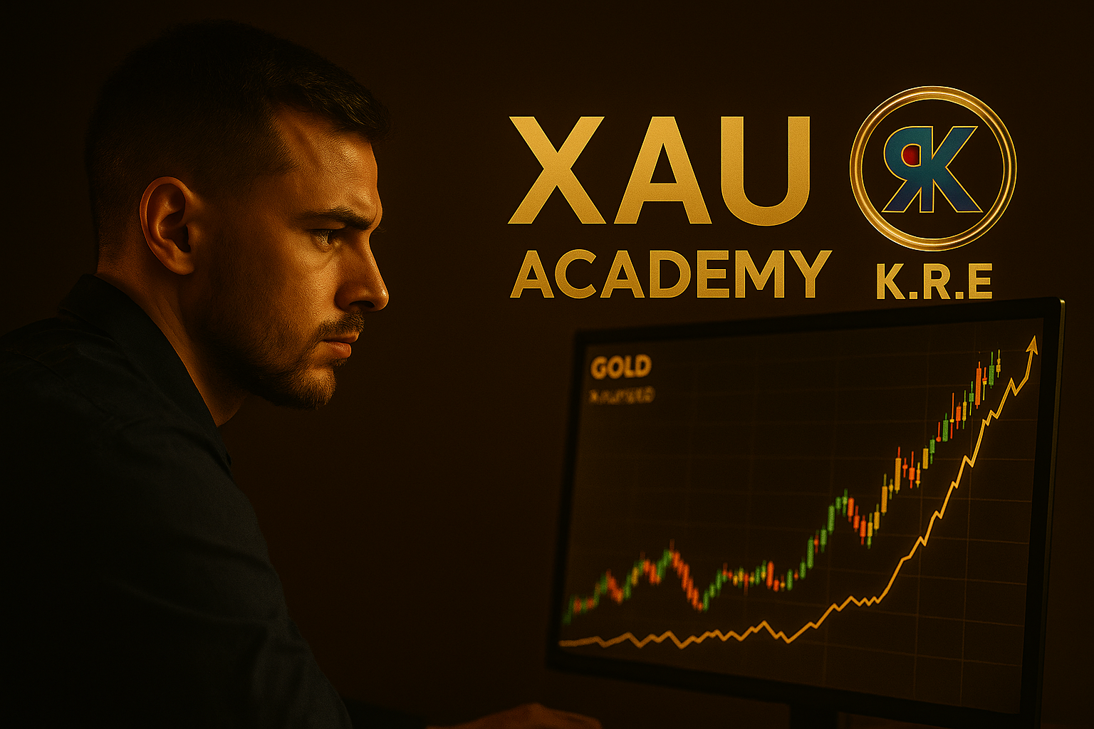 Graphique haussier de l’or – Rally XAU/USD expliqué par K.R.E via XAU Academy