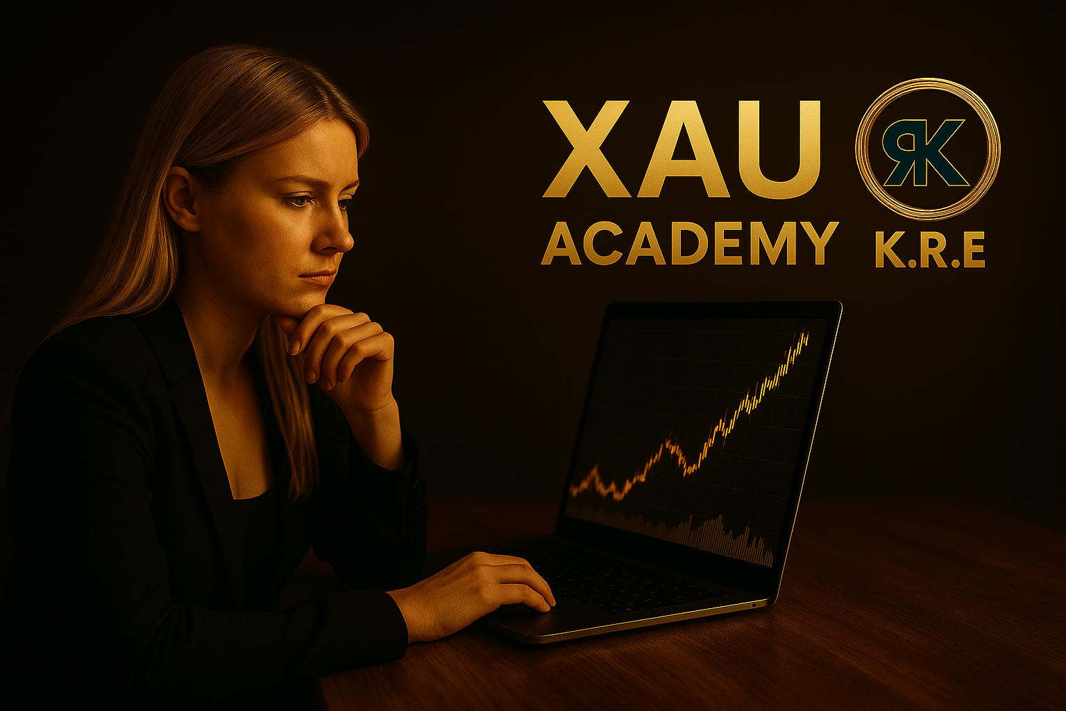 Homme prenant le contrôle de ses finances grâce à l’or et au processus K.R.E – XAU Academy