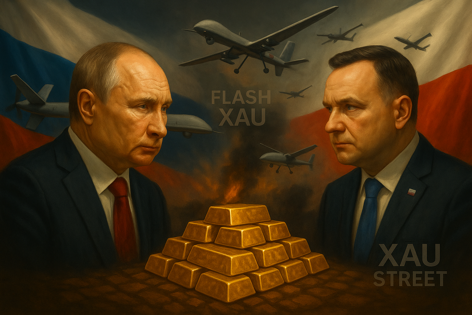 Russie Pologne drones or