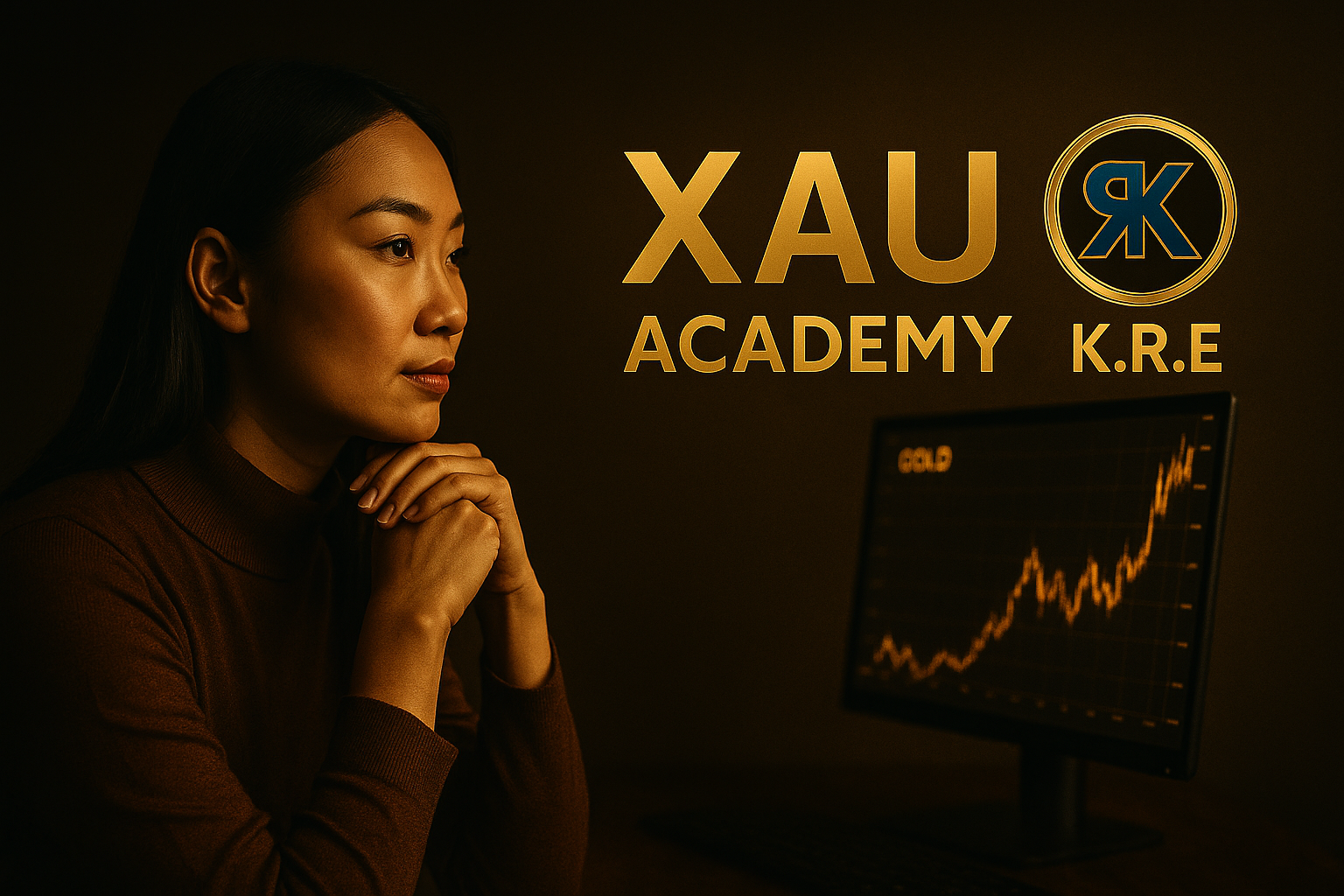 Trader confiant après consultation K.R.E, passant de la peur à la puissance