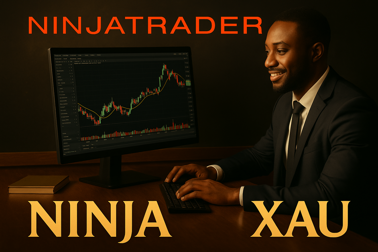Interface NinjaTrader XAUUSD – plateforme pro pour trading de l’or