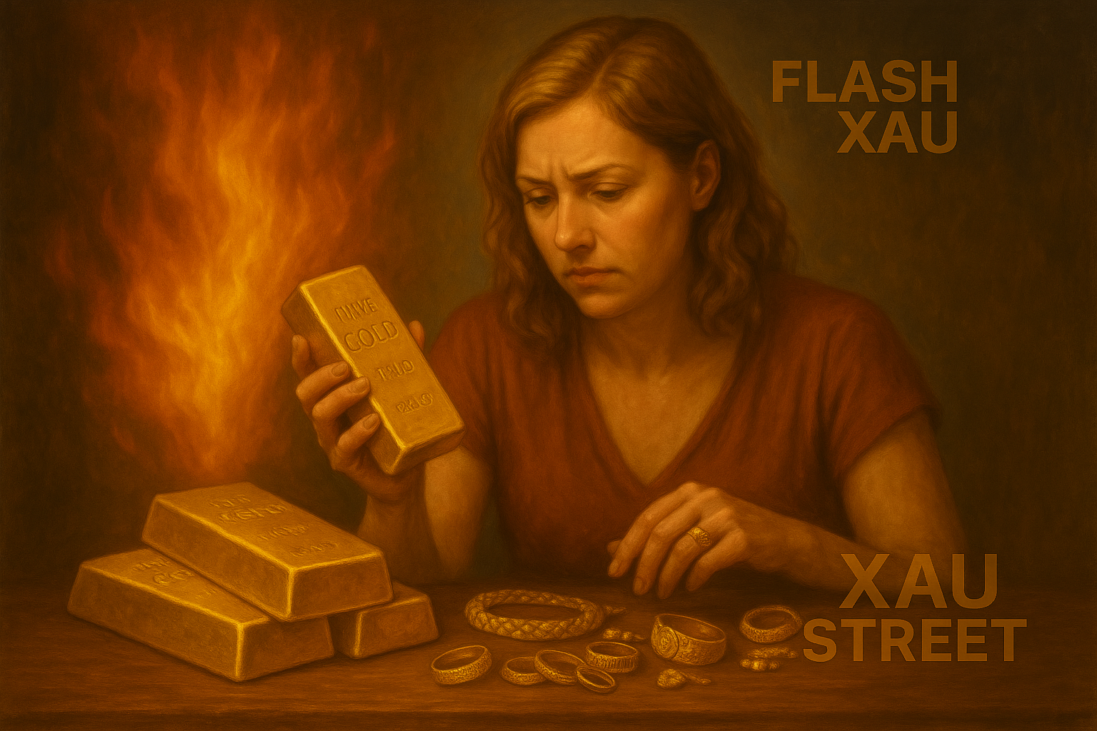 Lingots et bijoux en or – flambée du prix du métal jaune