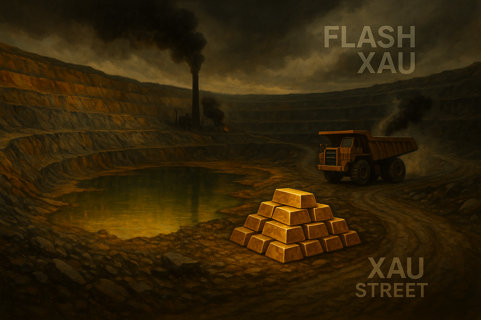 Mine d’or à ciel ouvert – Pollution et empreinte écologique du métal précieux