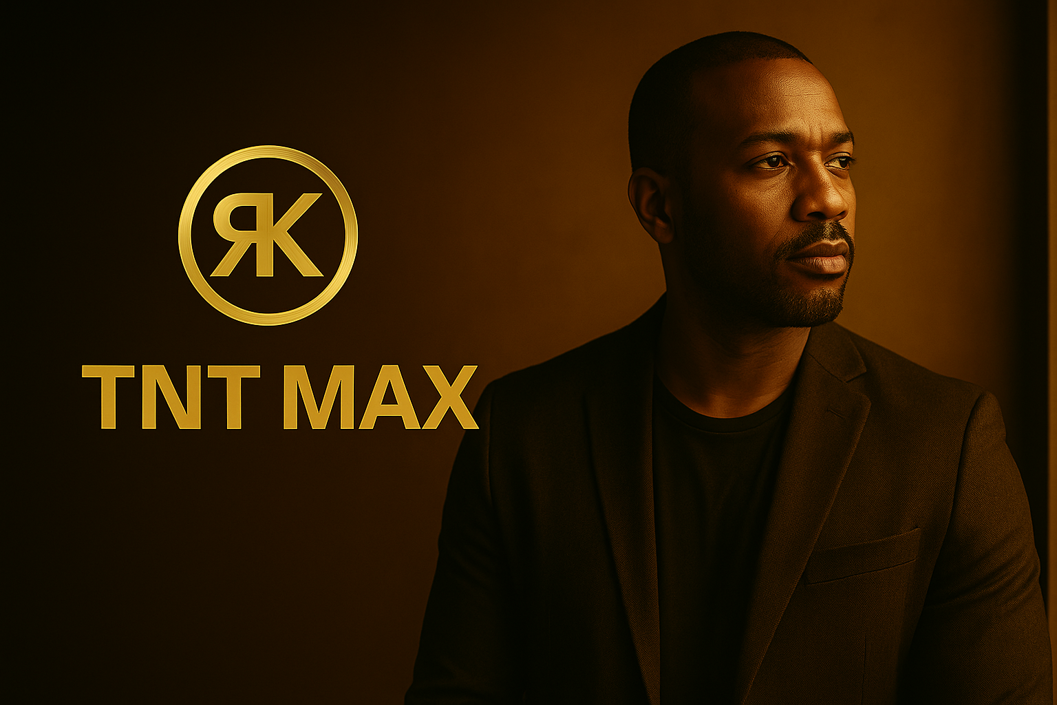 Personne concentrée analysant ses finances avec les logos K.R.E et TNT MAX