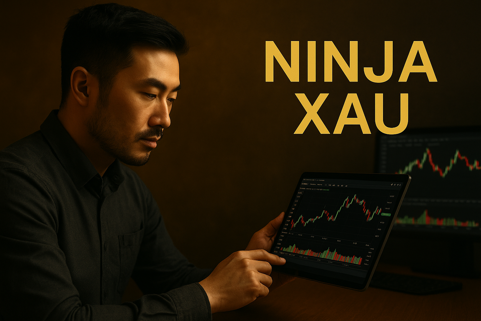 Plateforme NinjaTrader utilisée pour trader l’or (XAU/USD)
