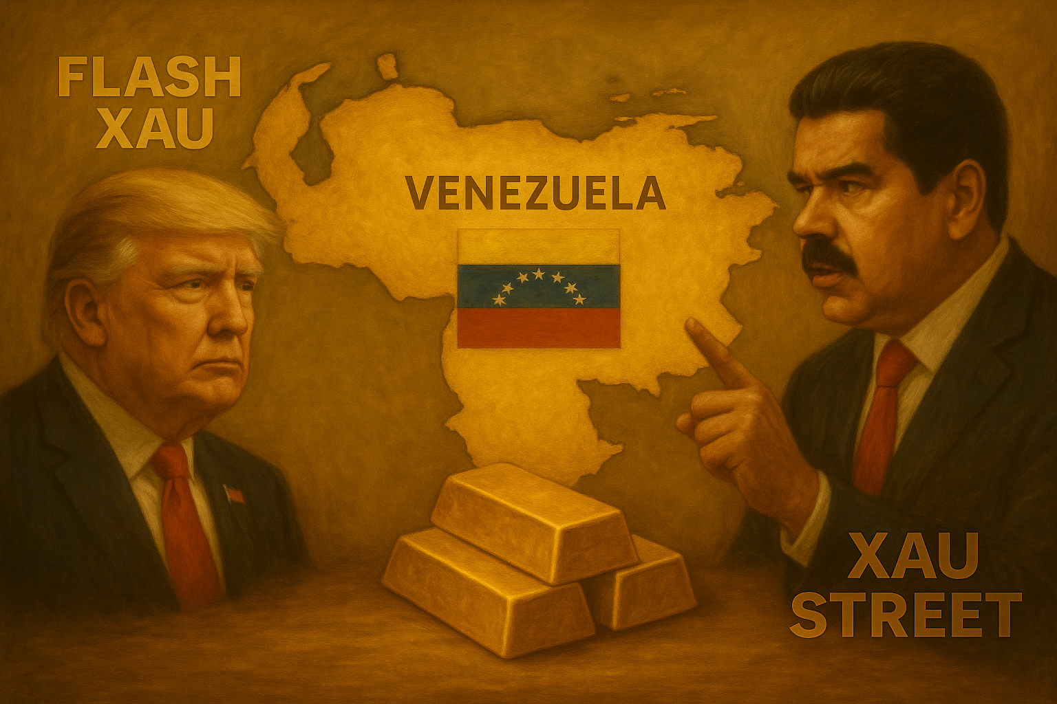 Carte du Venezuela – Tensions géopolitiques entre Trump et Maduro autour des ressources en or