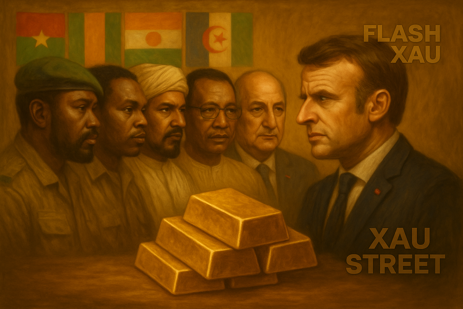 Dirigeants sahéliens face à Emmanuel Macron – symbole de rupture stratégique autour de l’or