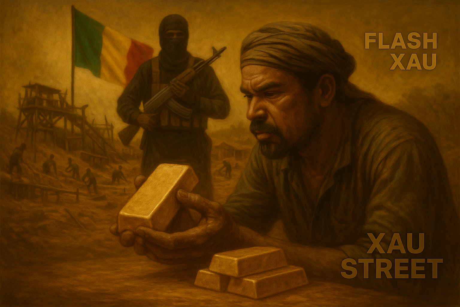 Mine d’or artisanale au Mali sous contrôle djihadiste – symbole de la bataille pour l’or en Afrique de l’Ouest