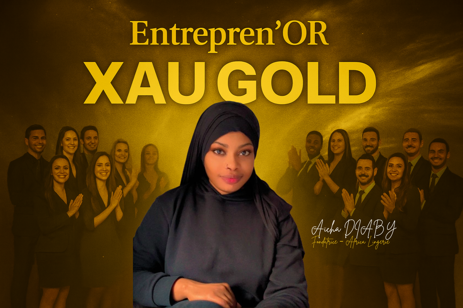Portrait officiel d’Aïcha Diaby, Entrepren’OR XAU GOLD – XAUstreet